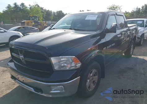 2012 Ram 1500 Slt из США, поврежденный, VIN 1C6RD7LT2CS297332